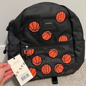 State kane kids double pocket backpack basketball